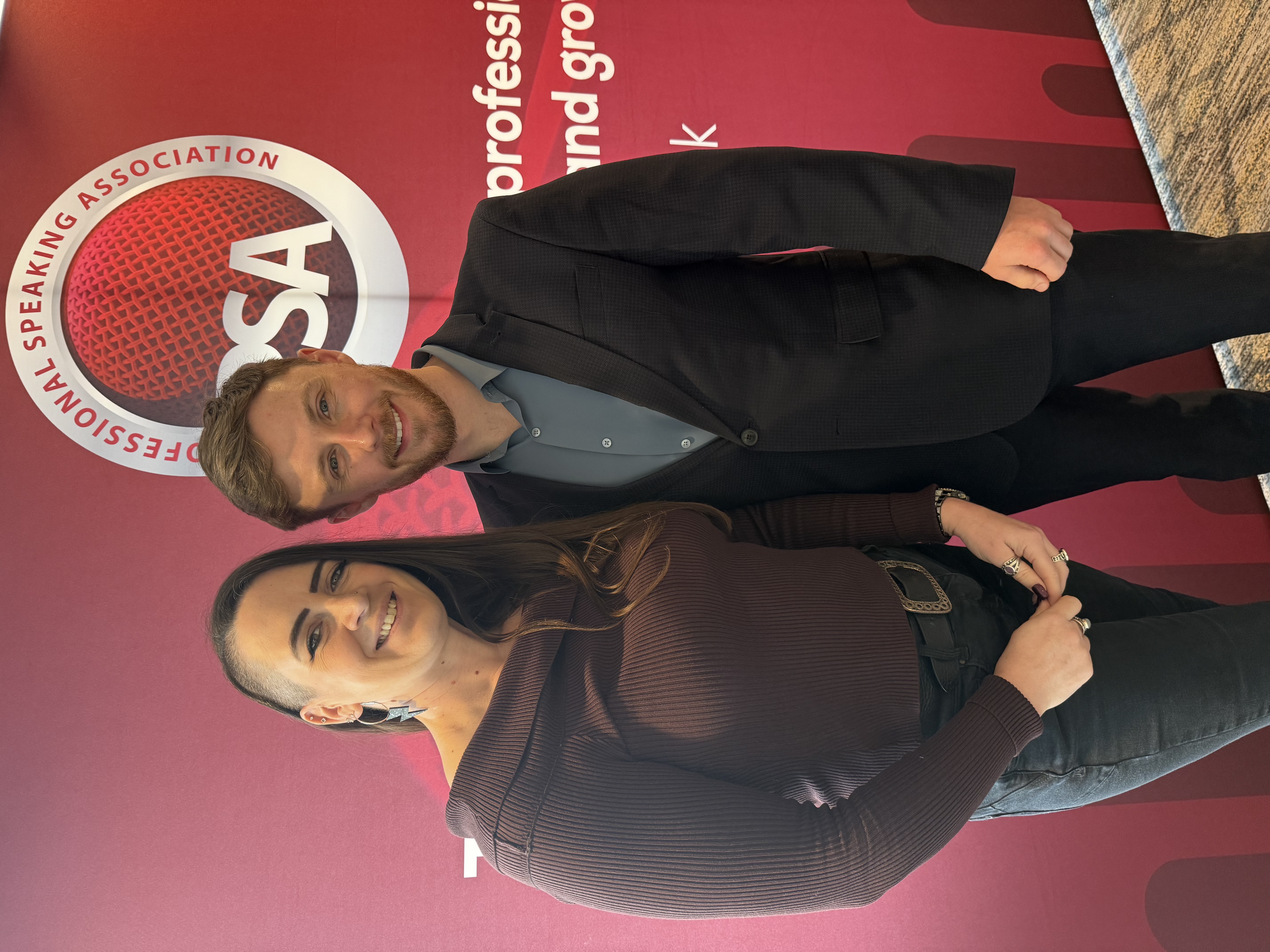 Lewis Hunter with Claire Dowdall