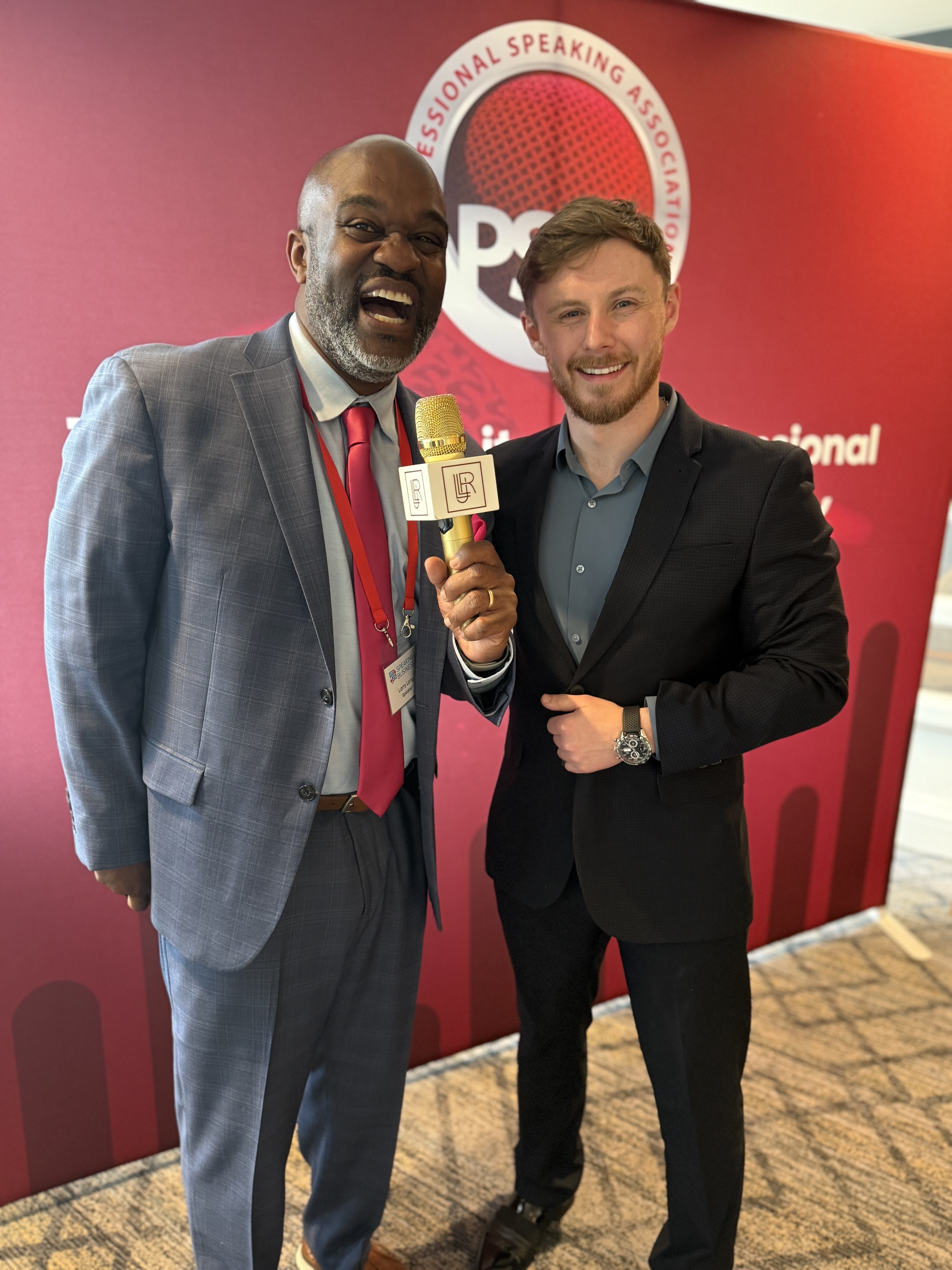 Lewis Hunter with Larry Long Jr