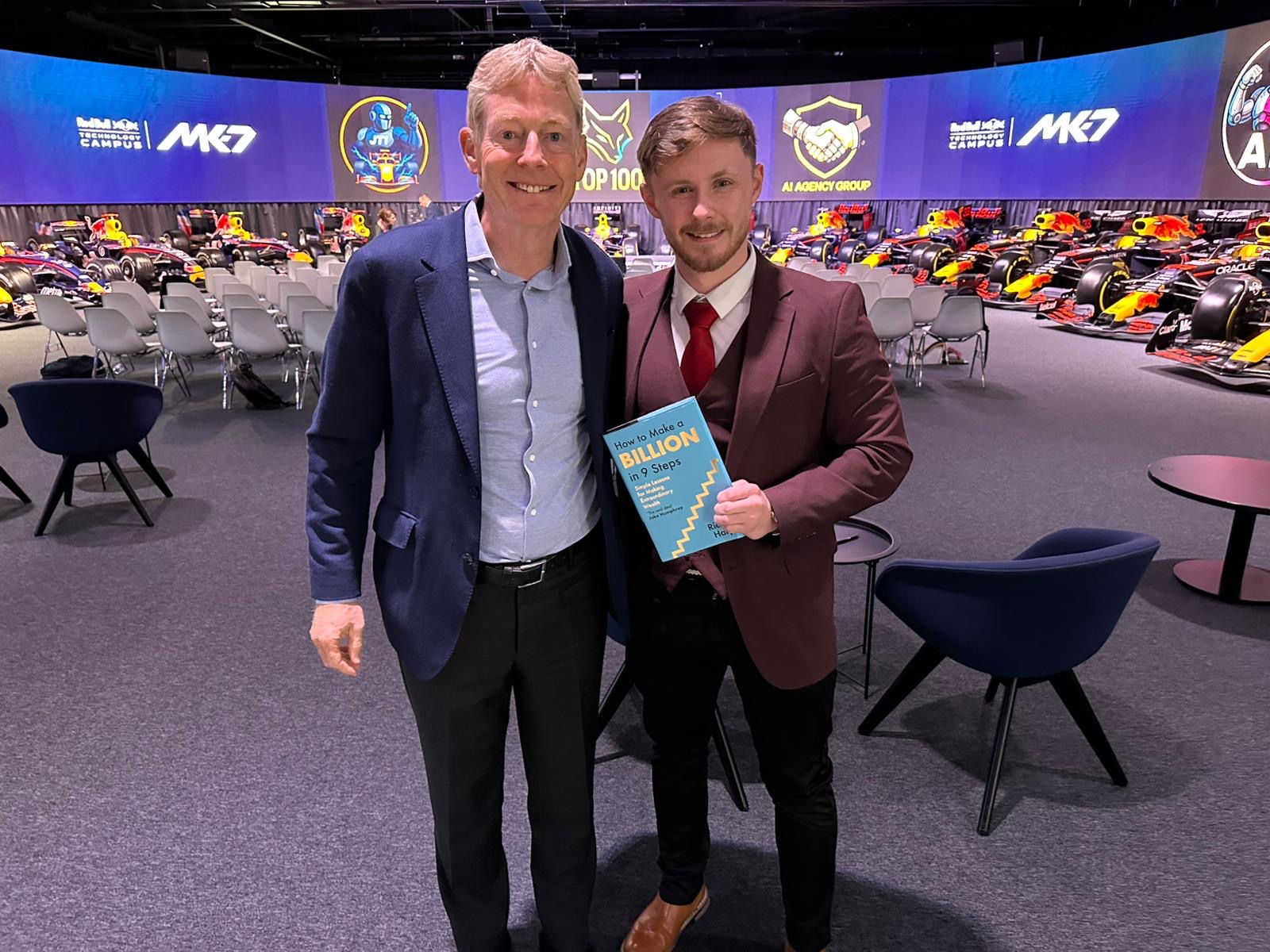 Lewis Hunter with Richard Harpin