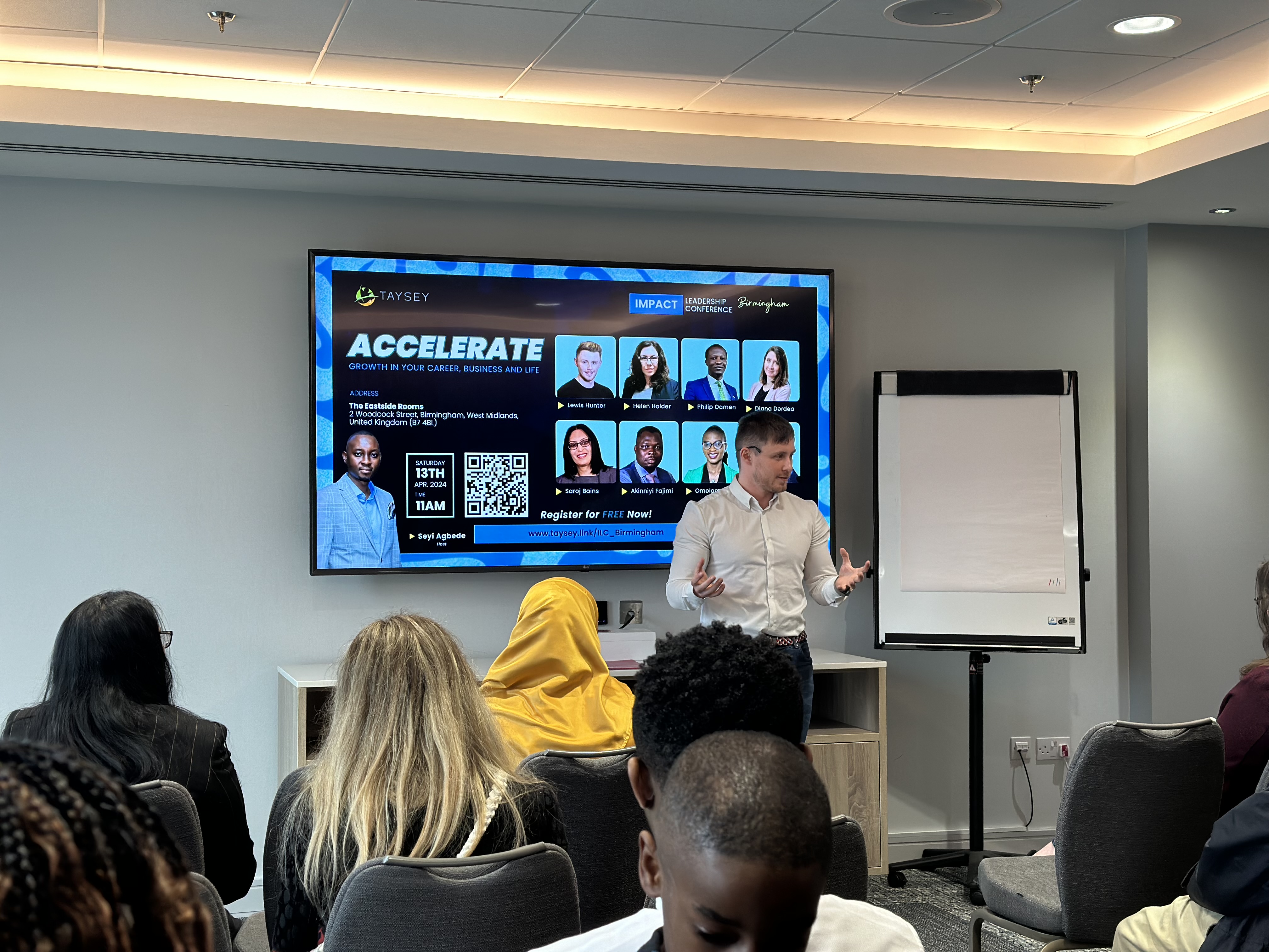 Lewis Hunter on the Accelerate stage