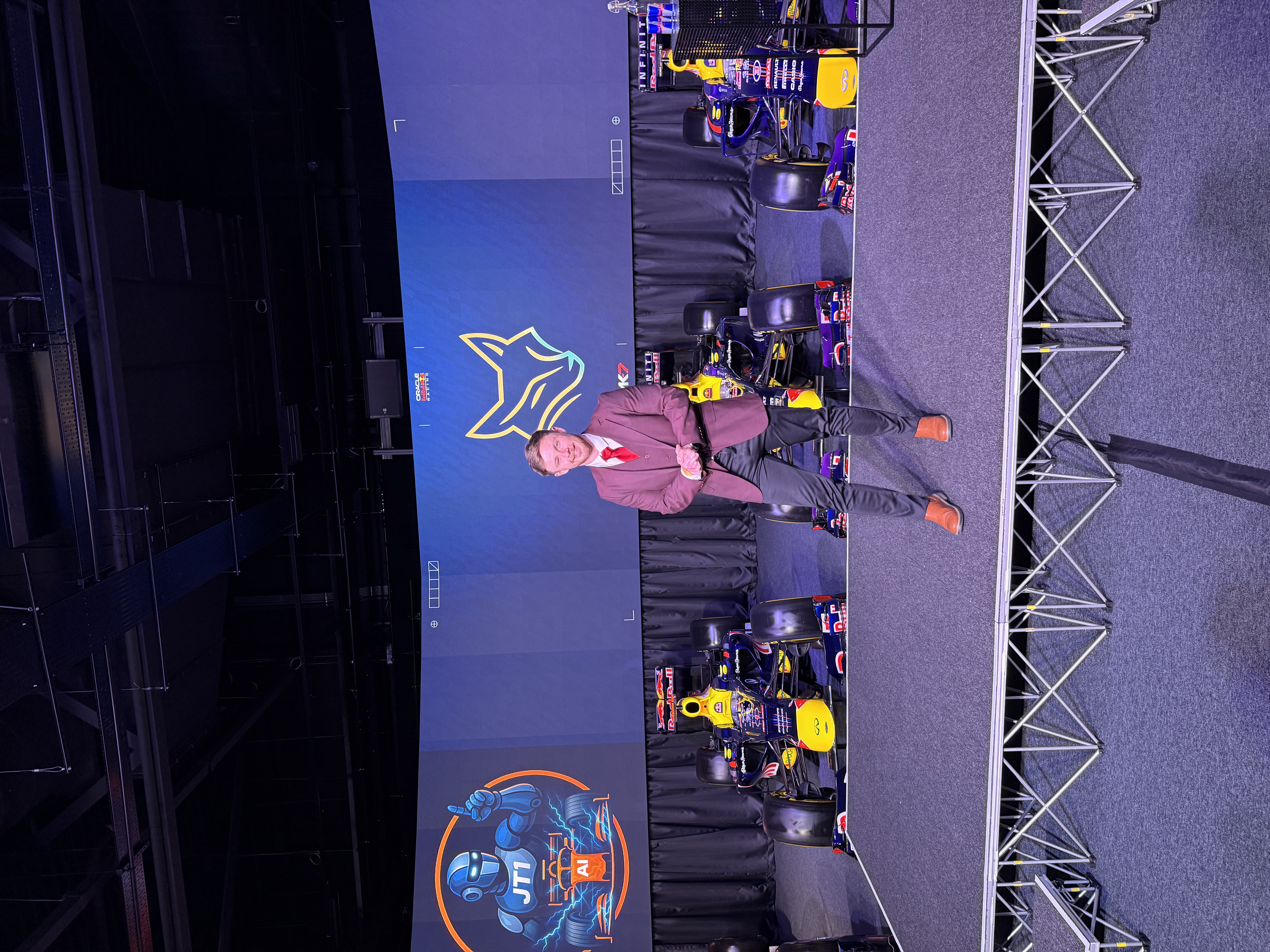 Lewis Hunter at a Red Bull Racing event
